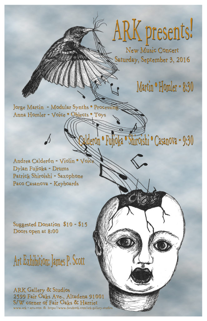 ARK Concert Poster-Flyer Sept. 2016